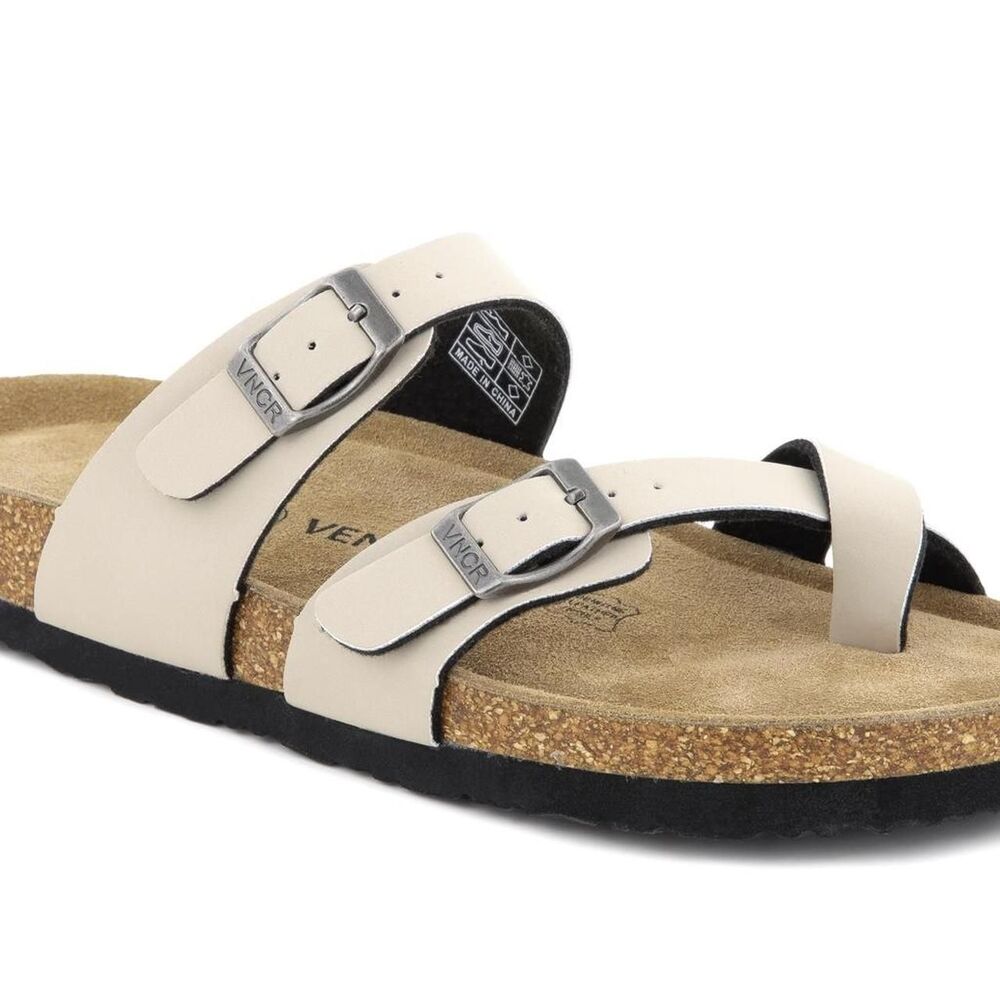 Unbranded Women's Cream and White Sandals